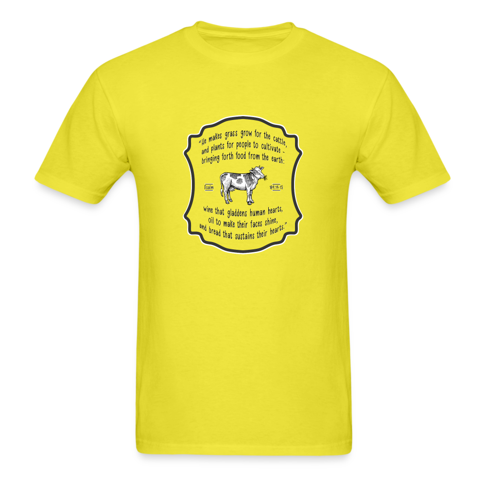 Grass for Cattle - Unisex Classic T-Shirt - yellow