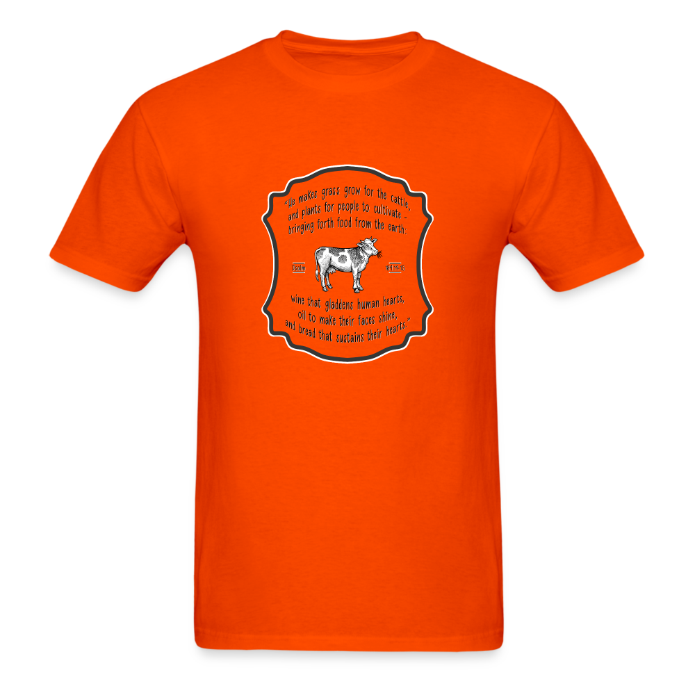 Grass for Cattle - Unisex Classic T-Shirt - orange