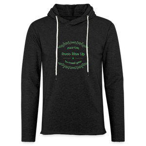 May the Road Rise Up to Meet You - Unisex Lightweight Terry Hoodie - charcoal grey