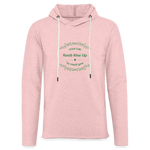 May the Road Rise Up to Meet You - Unisex Lightweight Terry Hoodie - cream heather pink