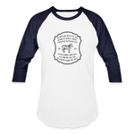 Grass for Cattle - Unisex Baseball T-Shirt - white/navy