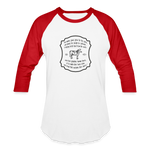 Grass for Cattle - Unisex Baseball T-Shirt - white/red