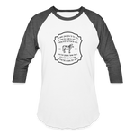Grass for Cattle - Unisex Baseball T-Shirt - white/charcoal