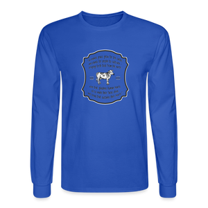 Grass for Cattle - Unisex Long Sleeve T-Shirt - royal blue