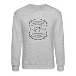 Grass for Cattle - Unisex Crewneck Sweatshirt - heather gray