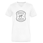 Grass for Cattle - Men's V-Neck T-Shirt - white