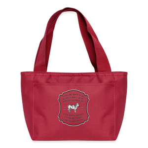 Grass for Cattle - Lunch Bag - red
