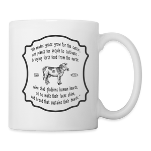 Grass for Cattle - White Coffee/Tea Mug - white