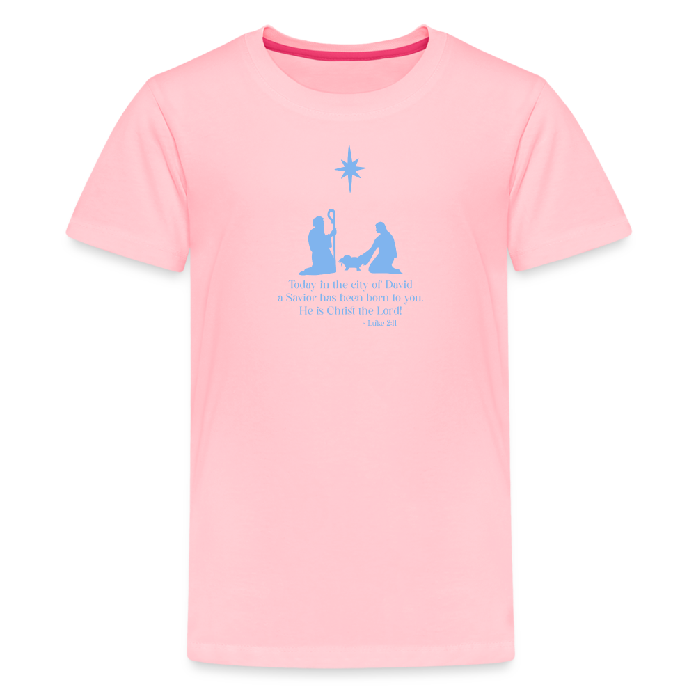 A Savior Has Been Born - Kids' Premium T-Shirt - pink