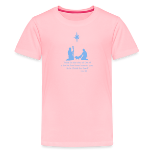 A Savior Has Been Born - Kids' Premium T-Shirt - pink