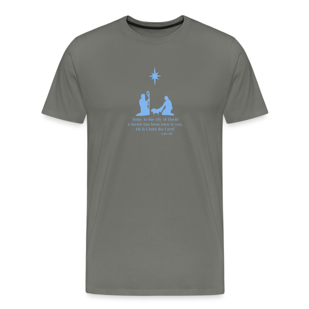 A Savior Has Been Born - Unisex Premium T-Shirt - asphalt gray