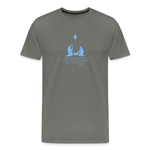 A Savior Has Been Born - Unisex Premium T-Shirt - asphalt gray