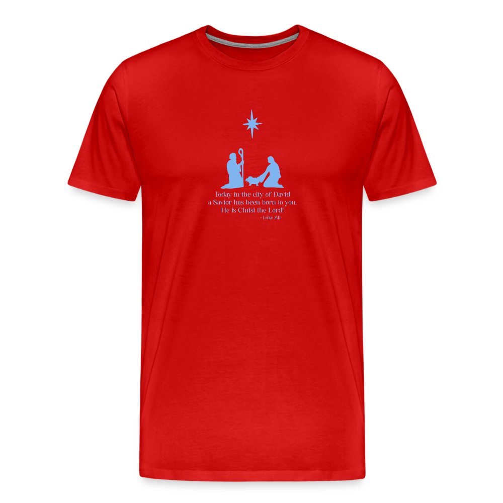 A Savior Has Been Born - Unisex Premium T-Shirt - red
