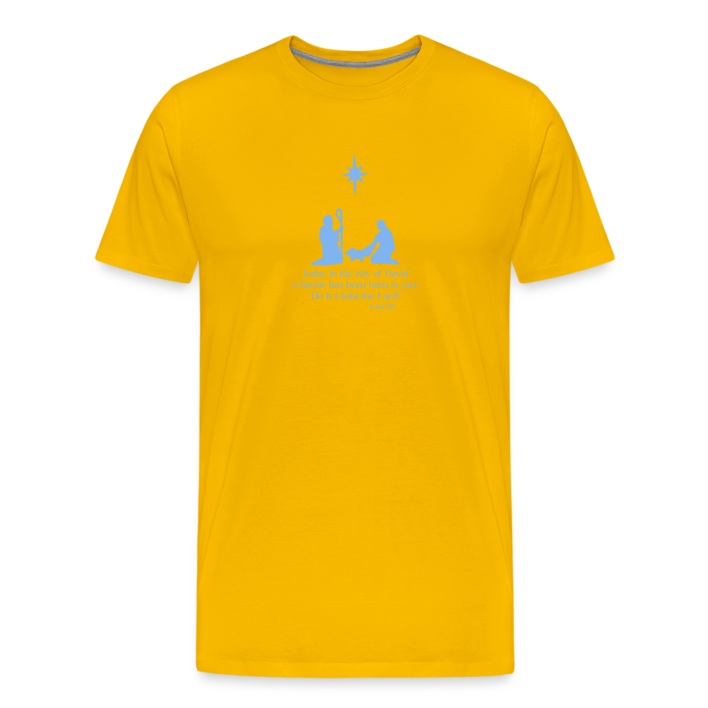 A Savior Has Been Born - Unisex Premium T-Shirt - sun yellow