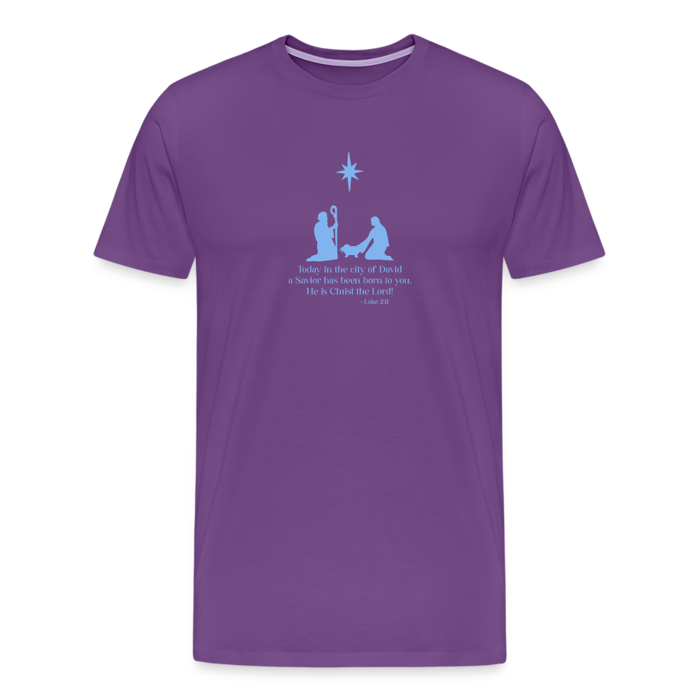 A Savior Has Been Born - Unisex Premium T-Shirt - purple