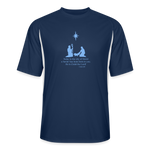 A Savior Has Been Born - Men’s Cooling Performance Jersey - navy/white
