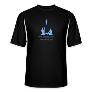A Savior Has Been Born - Men’s Cooling Performance Jersey - black/white