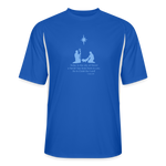A Savior Has Been Born - Men’s Cooling Performance Jersey - royal/white