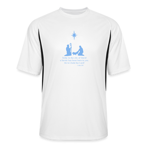 A Savior Has Been Born - Men’s Cooling Performance Jersey - white/black