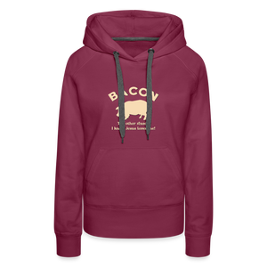 Bacon - Women’s Premium Hoodie - burgundy