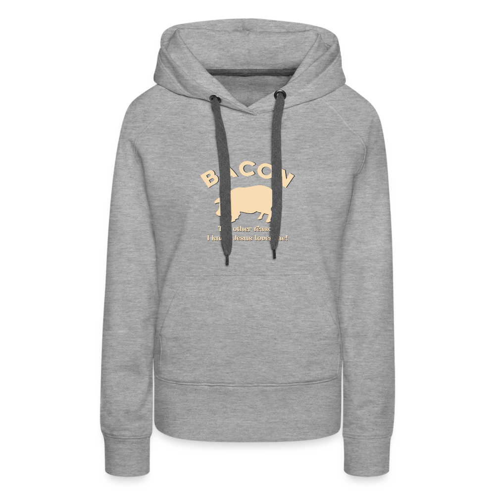 Bacon - Women’s Premium Hoodie - heather grey