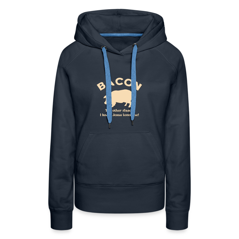 Bacon - Women’s Premium Hoodie - navy