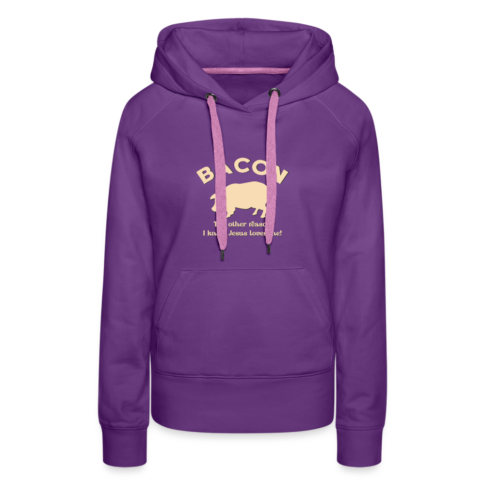 Bacon - Women’s Premium Hoodie - purple