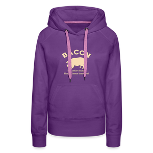 Bacon - Women’s Premium Hoodie - purple