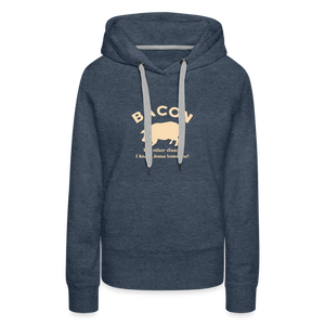 Bacon - Women’s Premium Hoodie - heather denim