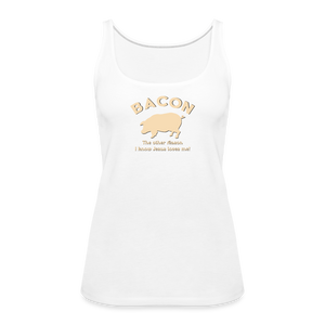 Bacon - Women’s Premium Tank Top - white