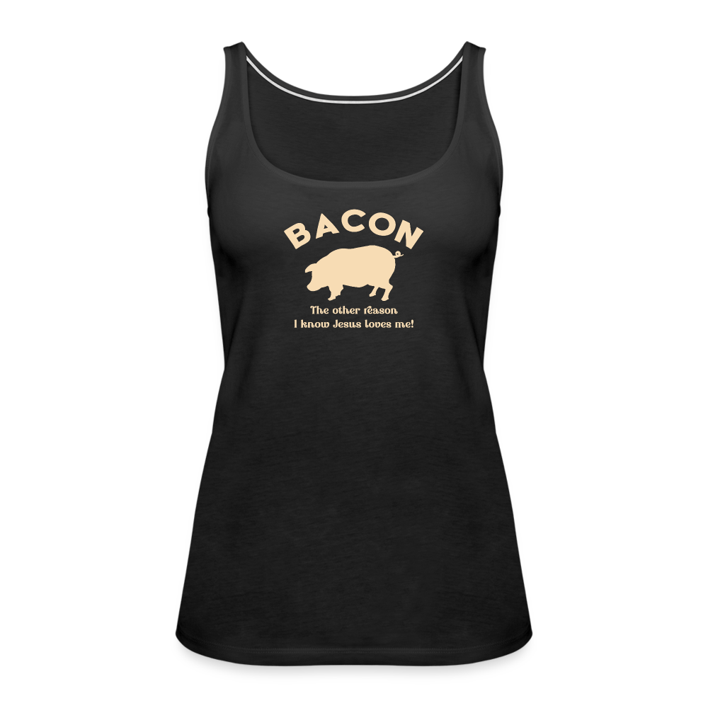 Bacon - Women’s Premium Tank Top - black