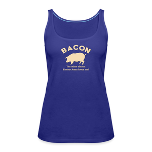 Bacon - Women’s Premium Tank Top - royal blue