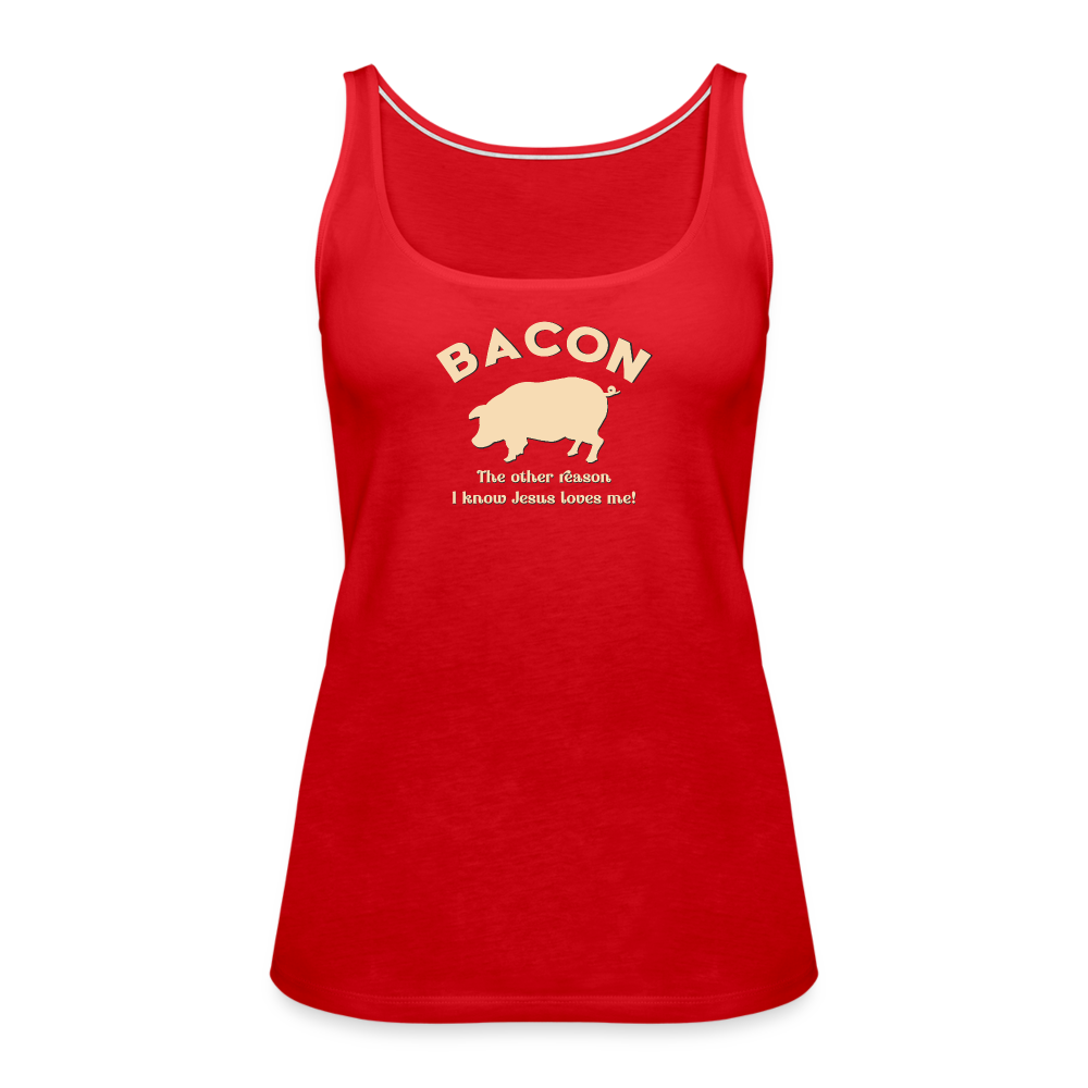 Bacon - Women’s Premium Tank Top - red