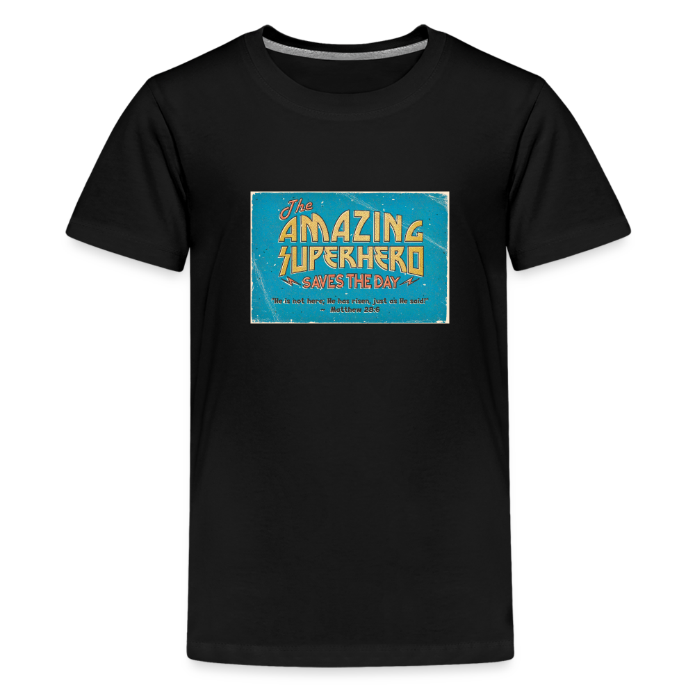 Amazing Superhero - Kids' Premium T-Shirt - black