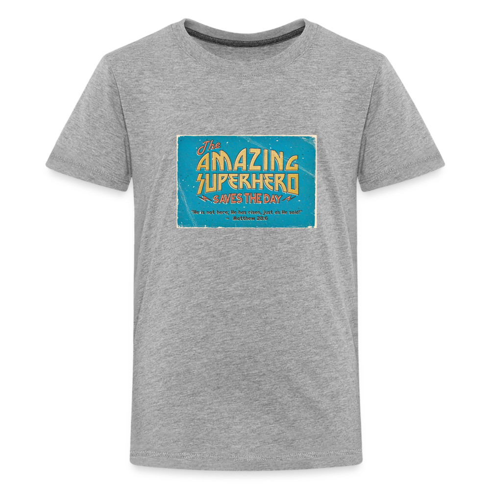 Amazing Superhero - Kids' Premium T-Shirt - heather gray