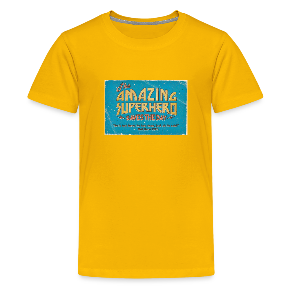 Amazing Superhero - Kids' Premium T-Shirt - sun yellow