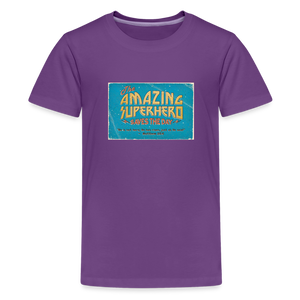 Amazing Superhero - Kids' Premium T-Shirt - purple