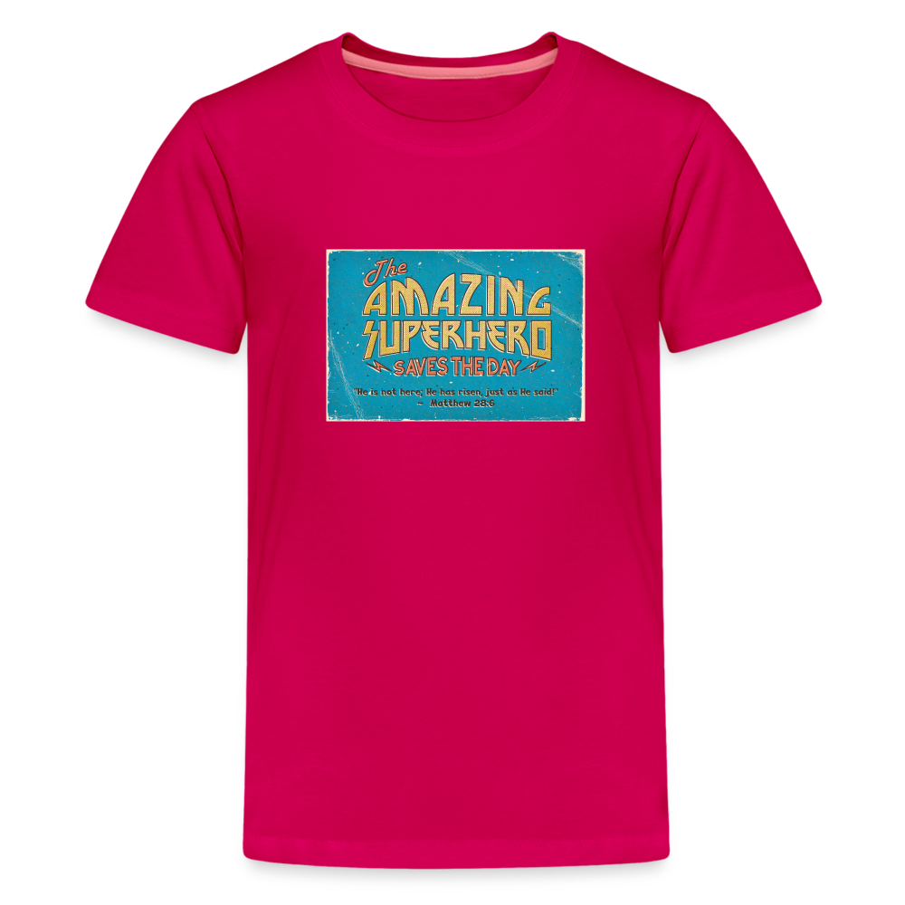 Amazing Superhero - Kids' Premium T-Shirt - dark pink