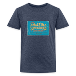 Amazing Superhero - Kids' Premium T-Shirt - heather blue