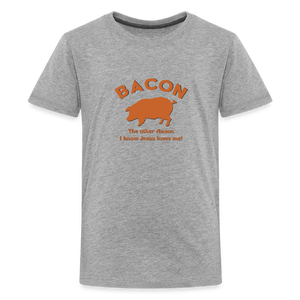 Bacon - Kids' Premium T-Shirt - heather gray