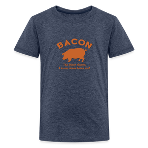 Bacon - Kids' Premium T-Shirt - heather blue