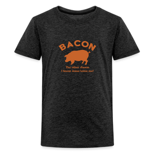 Bacon - Kids' Premium T-Shirt - charcoal grey