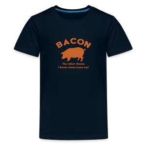 Bacon - Kids' Premium T-Shirt - deep navy