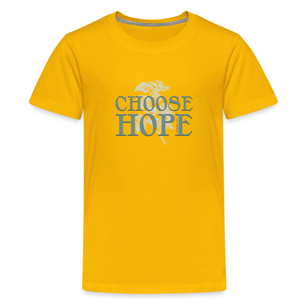 Choose Hope - Kids' Premium T-Shirt - sun yellow