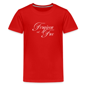Forgiven & Free - Kids' Premium T-Shirt - red