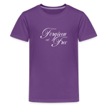 Forgiven & Free - Kids' Premium T-Shirt - purple