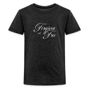 Forgiven & Free - Kids' Premium T-Shirt - charcoal grey