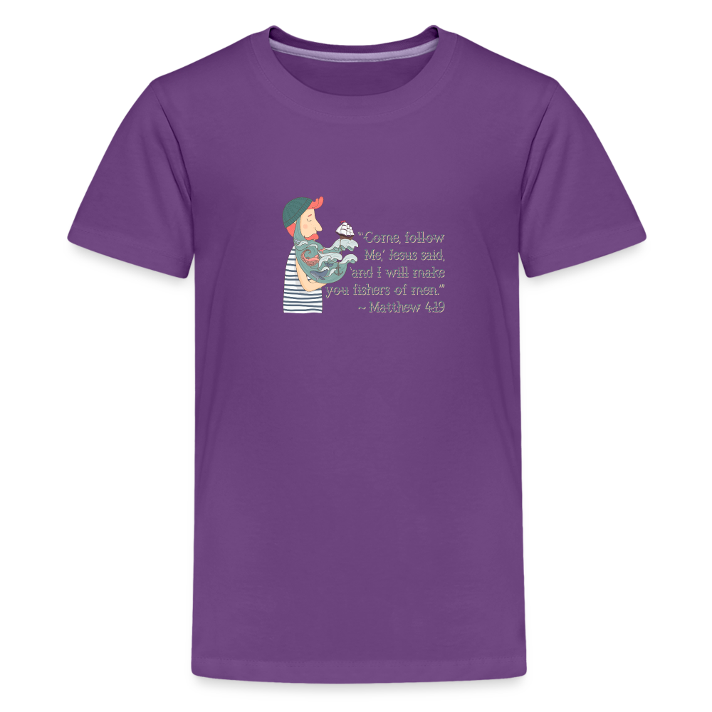 Fishers of Men - Kids' Premium T-Shirt - purple