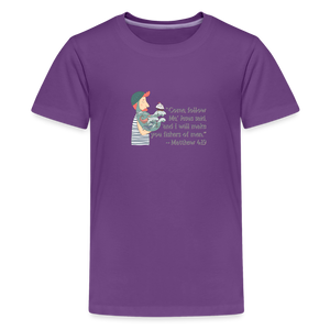 Fishers of Men - Kids' Premium T-Shirt - purple