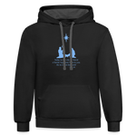 A Savior Has Been Born - Unisex Contrast Hoodie - black/asphalt